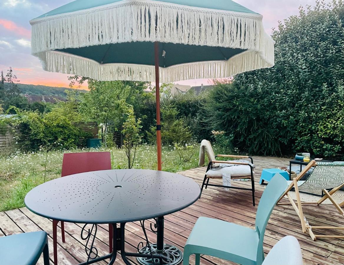 La Mandragora - Maison Avec Jardin Et Poele A Bois Vernon  Exterior foto